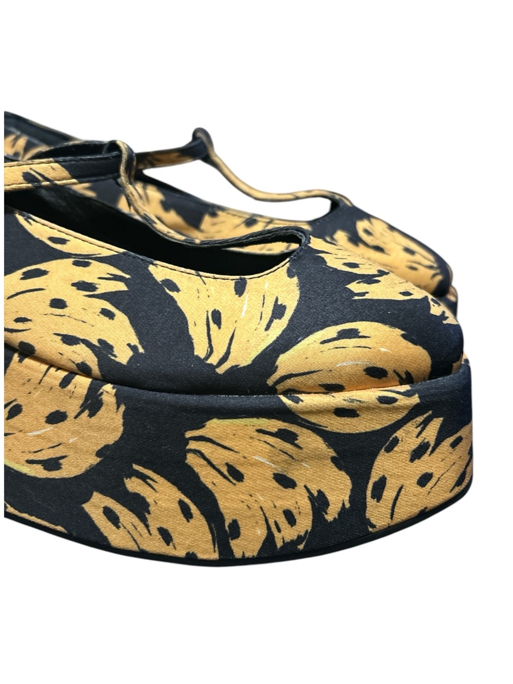 Farm Rio Black Bananica Bunch Platform Ballerina Mary Jane / Women’s Sz 7.5 US - Picture 13 of 14